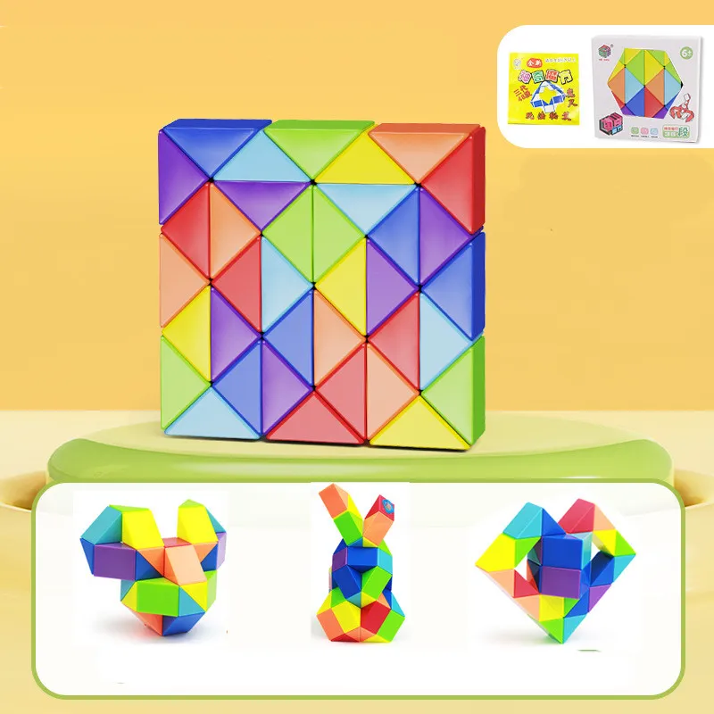 Snake Twist Cube Stress Relief Educational Toys Children Gifts Magic Snake Ruler Puzzle Folding Educational – image 8