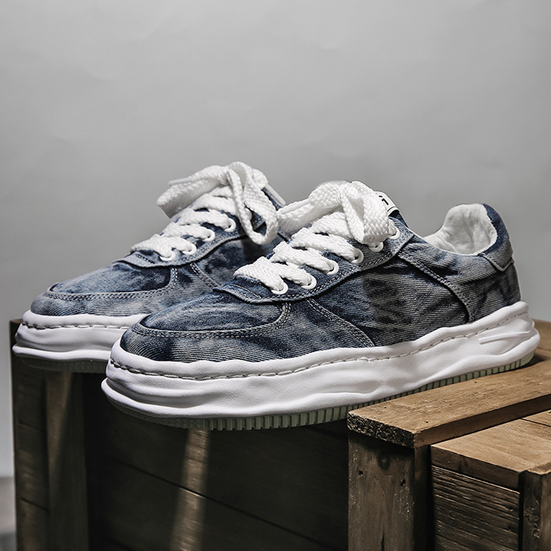 Dissolving Shoes Men's Autumn New Retro Japanese Thick-soled Shoes