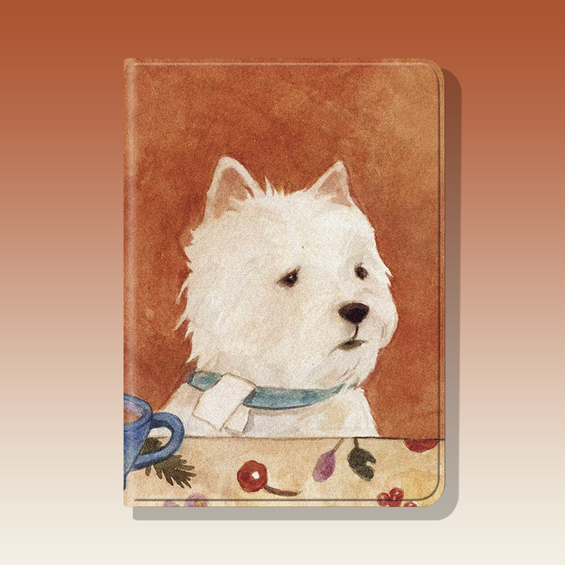 Cute West Highland Dog Pad Protector With Pen Slot