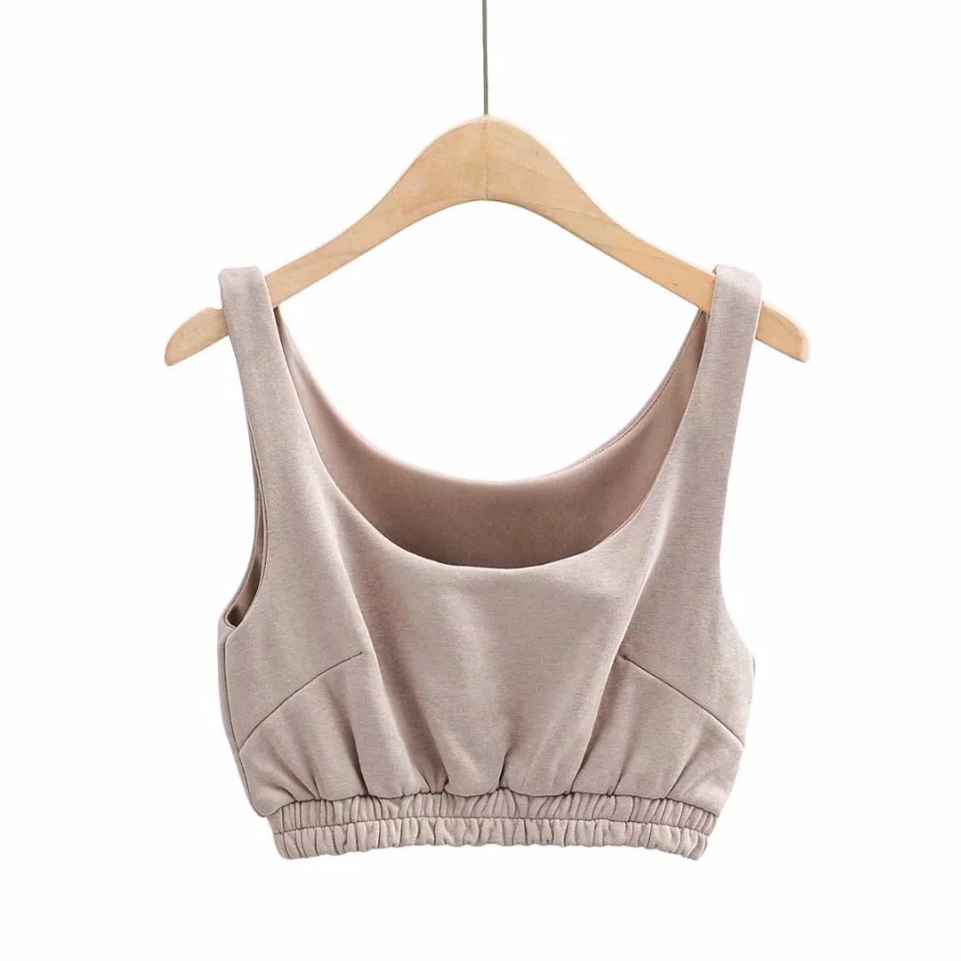 European And American Style Women's Double Terry Vest