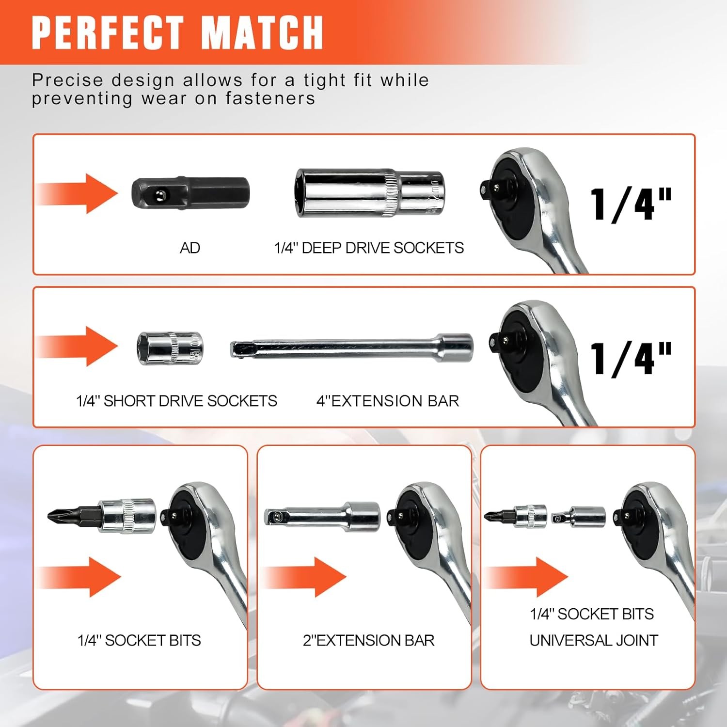53 pcs drive socket set&tool sets ratchet wrench set