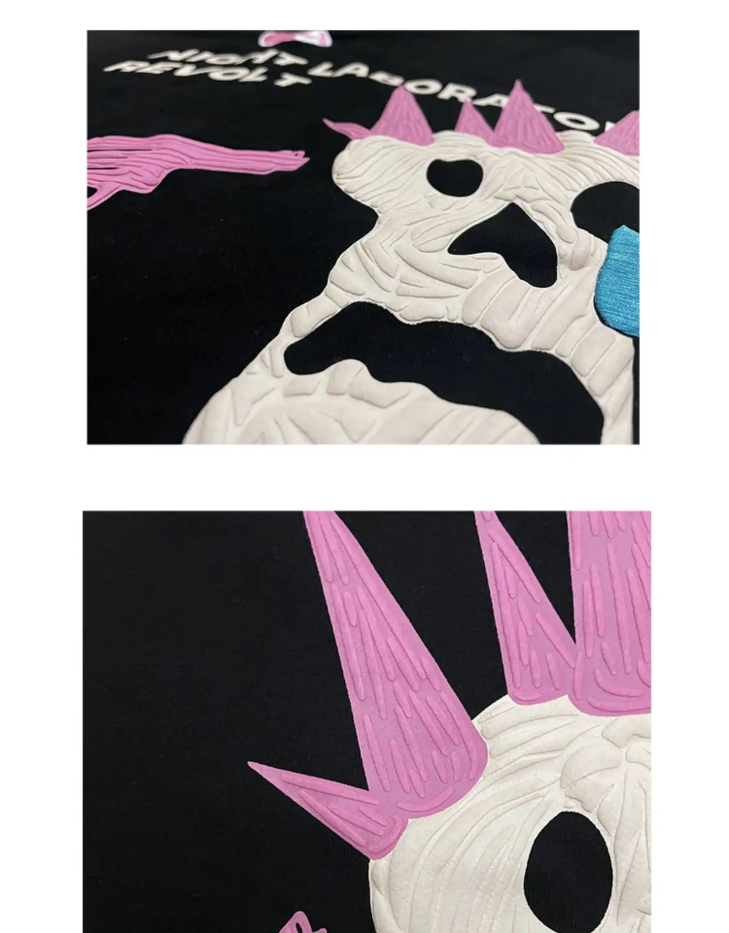 Punk Skull Black Crew Neck Sweater
