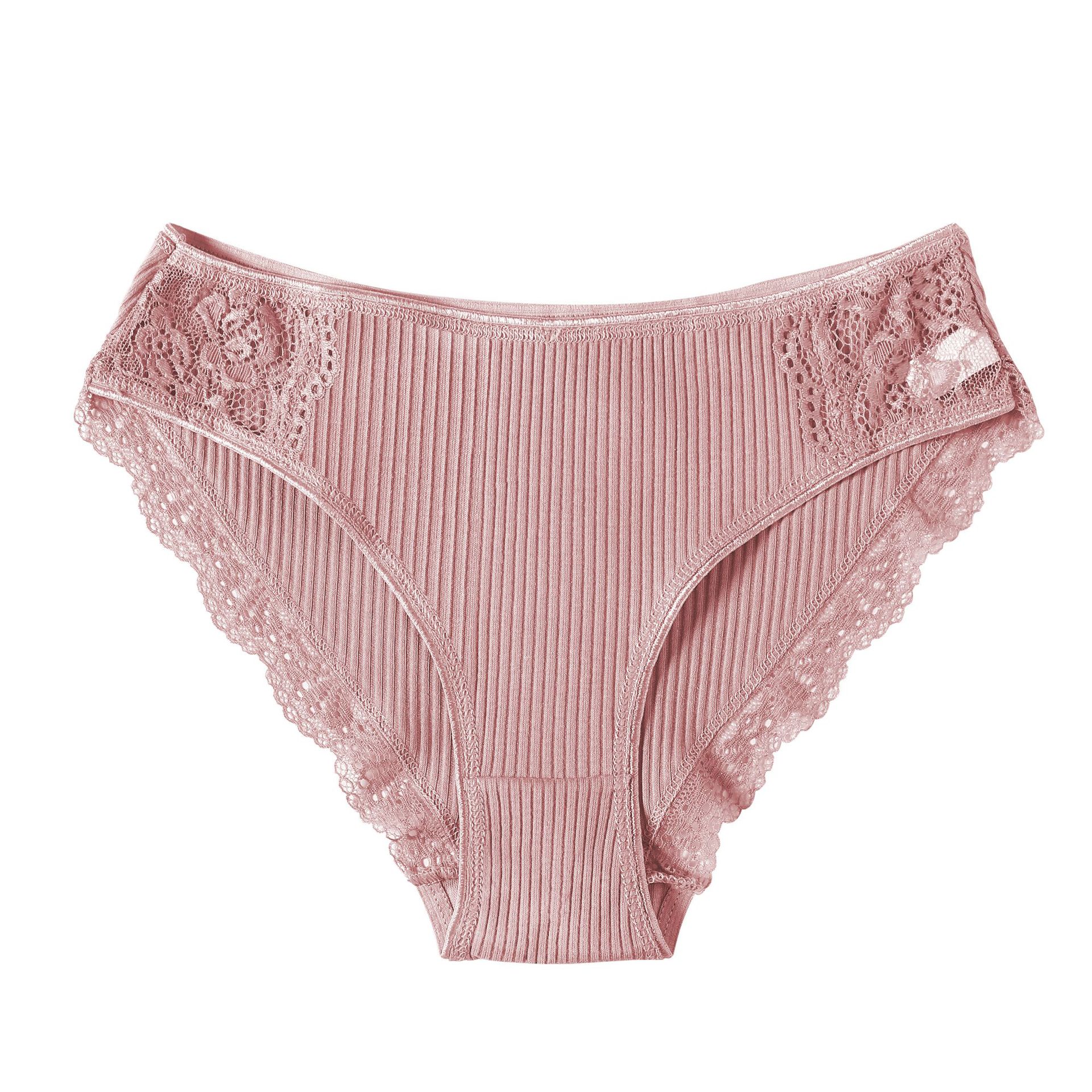 Title 11, Striped cotton lace panties