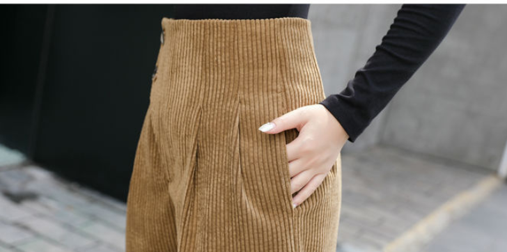 Title 10, Fashion Personality Corduroy Pants Feminine All...