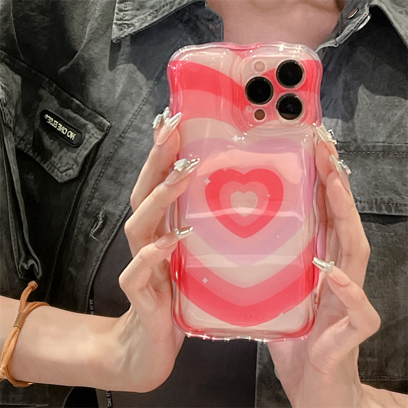 Overlapping Love Bracket Silicone Phone Case - Image 5