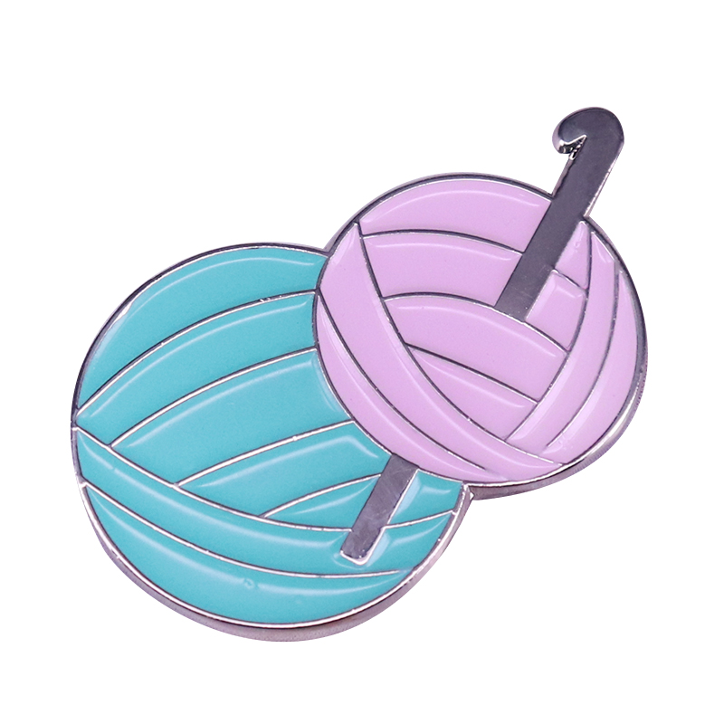 Enamel Knit Badge Brooch, picture 10 of 12