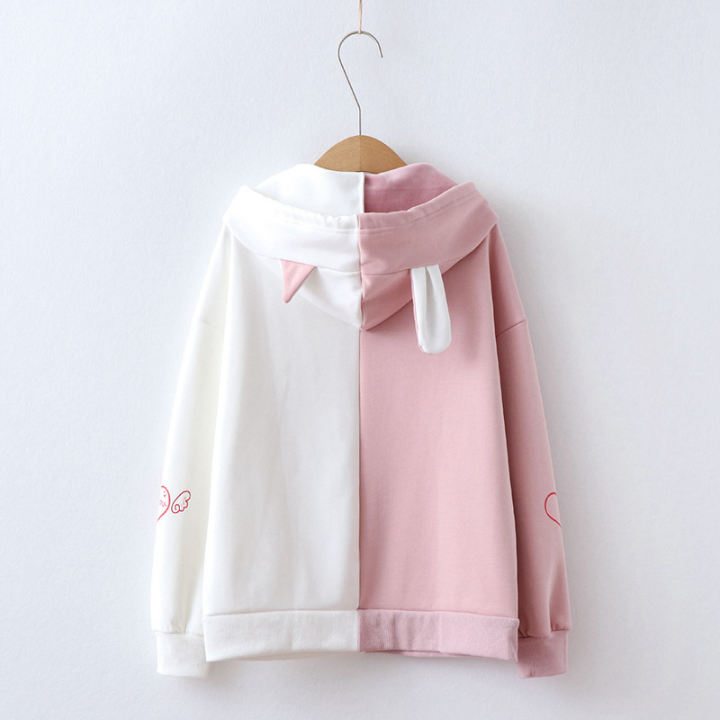 Title 5, Sweet and versatile love rabbit hair Hoodie