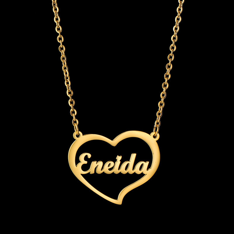 Cut Amazon Love English Letter Clavicle Chain