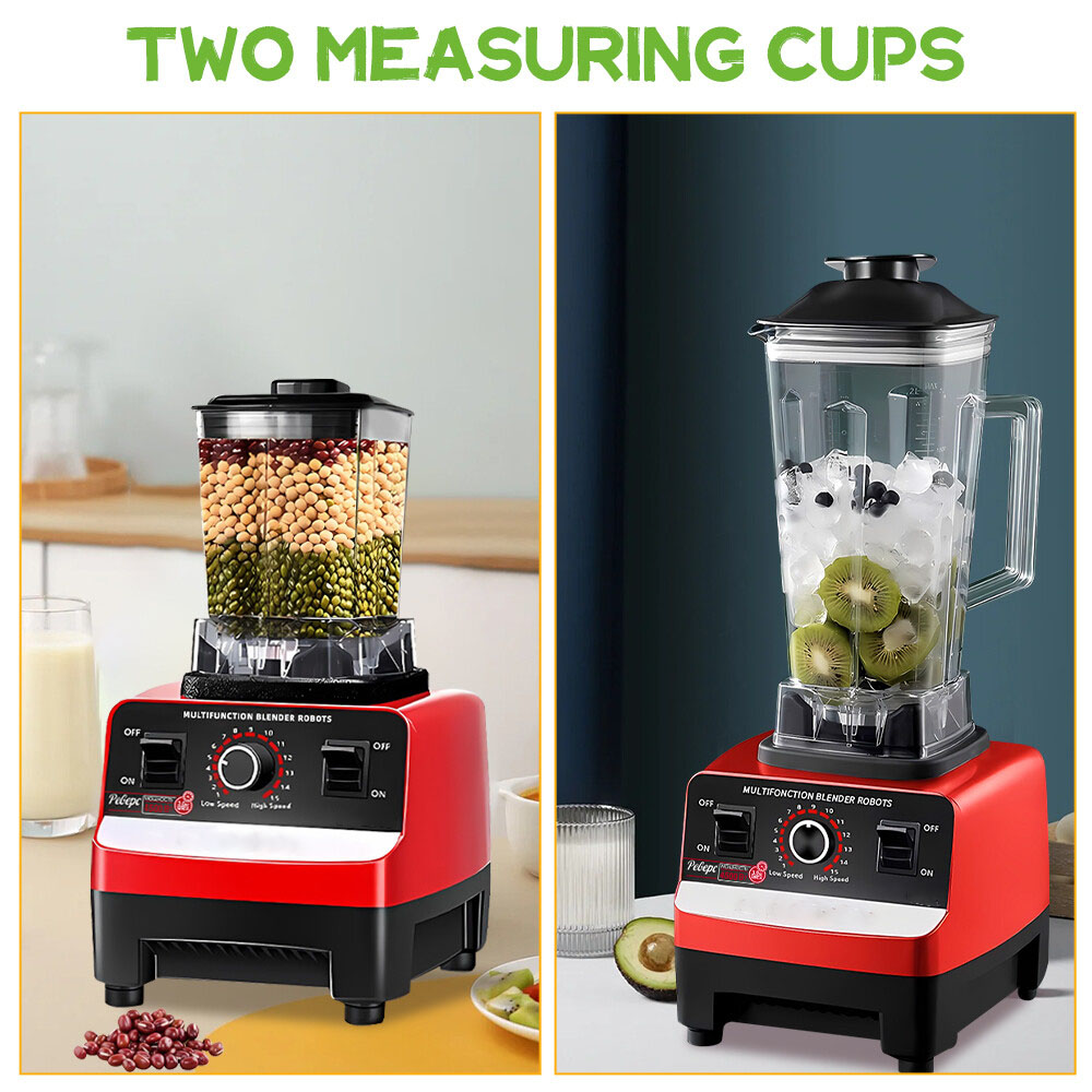 2L Commercial Food Blender Juicer Mixer Crusher Processor Grinder 4500W Powerful