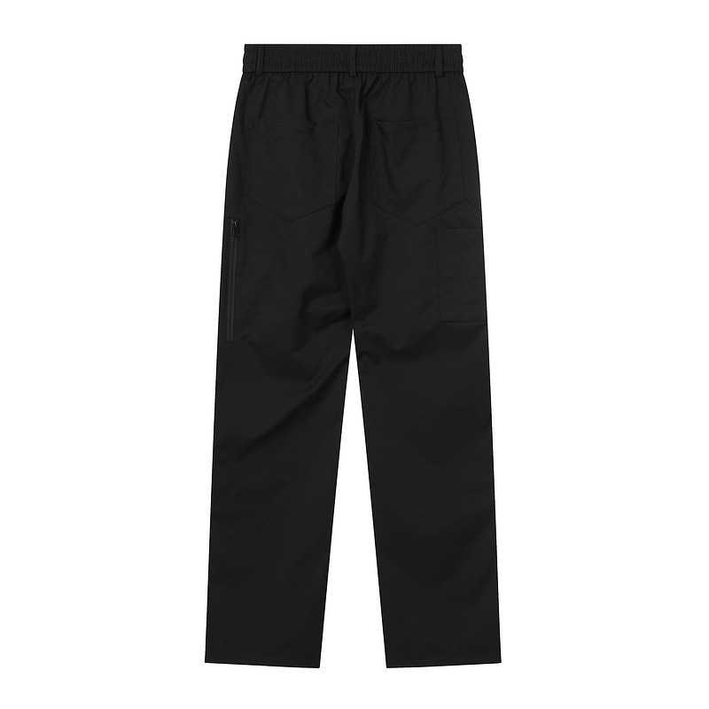 Spliced Zipper Nylon Casual Pants