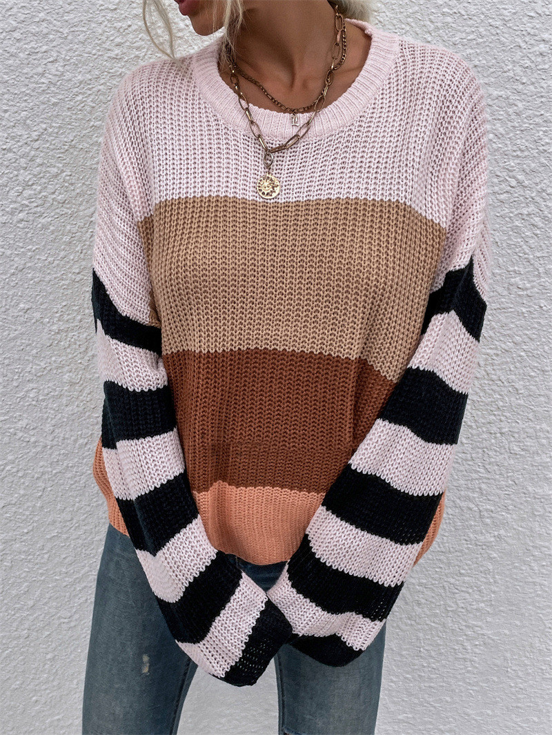 Title 9, Womens Color Stitching Knit Pullover Sweater, ...