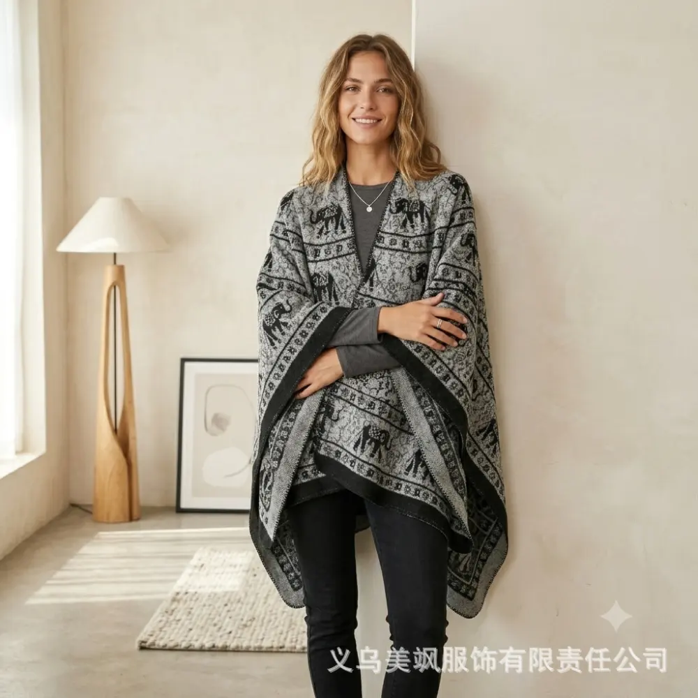 Women's Vintage Thick Warm Shawl