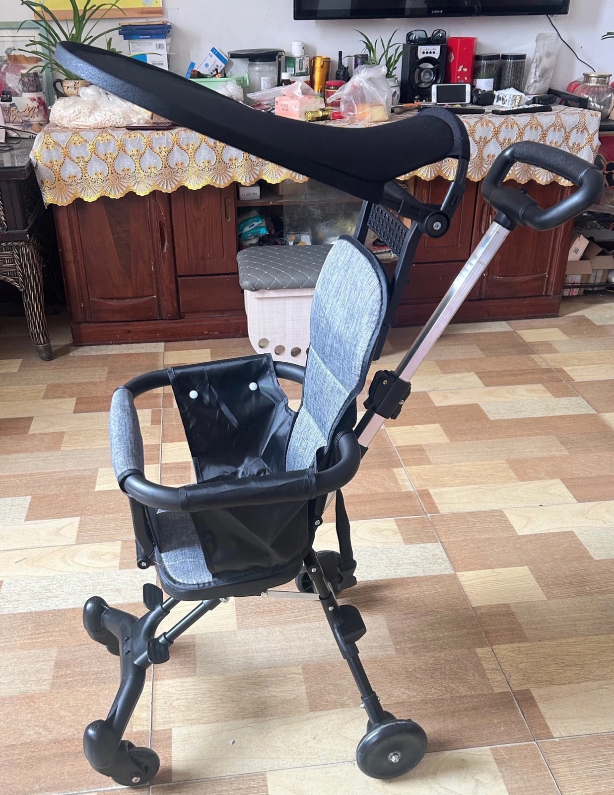 Foldable Baby Stroller Sunshade Pram Pushchair Travel Buggy Travel System 6