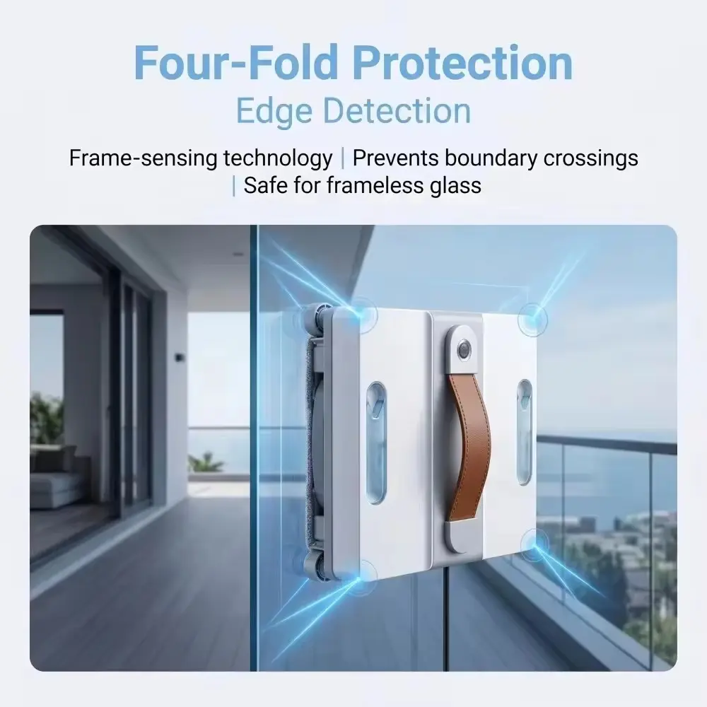 3500PA Smart Window Cleaning Robot Dual Water