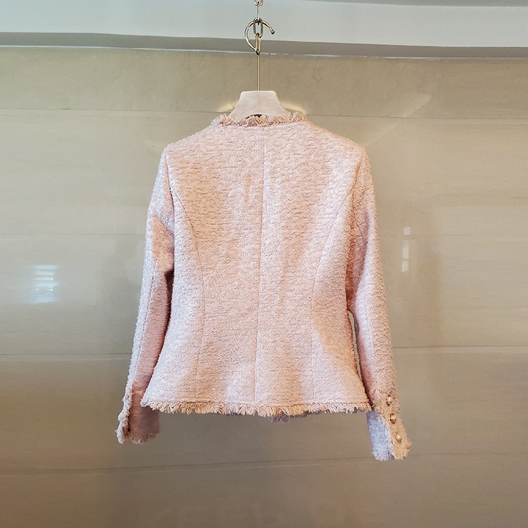 Women's Short Coat With Fringed Fringe