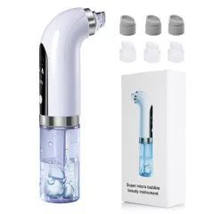 Skin Cleansing Oxygenation Cleanser Beauty Electric Blackhead Suction Instrument - Standard Models Of Blue Light - View 1