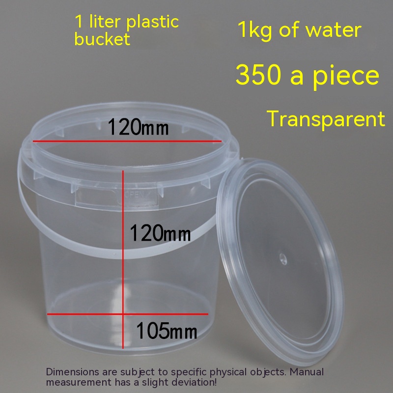 Title 8, Food Transparent White 1 Liter Plastic Storage ...