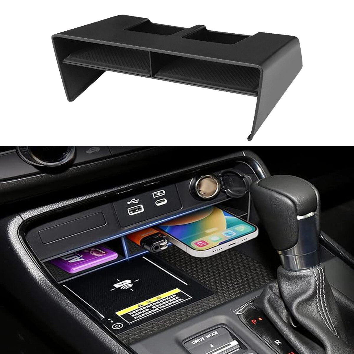 For H Onda CR-V CRV 2023 2024 Center Console Storage Box Organizer Holder Tray