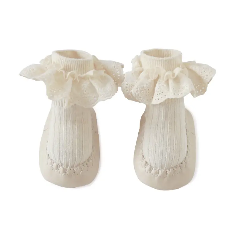 New Baby Floor Shoes And Socks Soft Bottom Tube Anti-drop Cotton Cloth