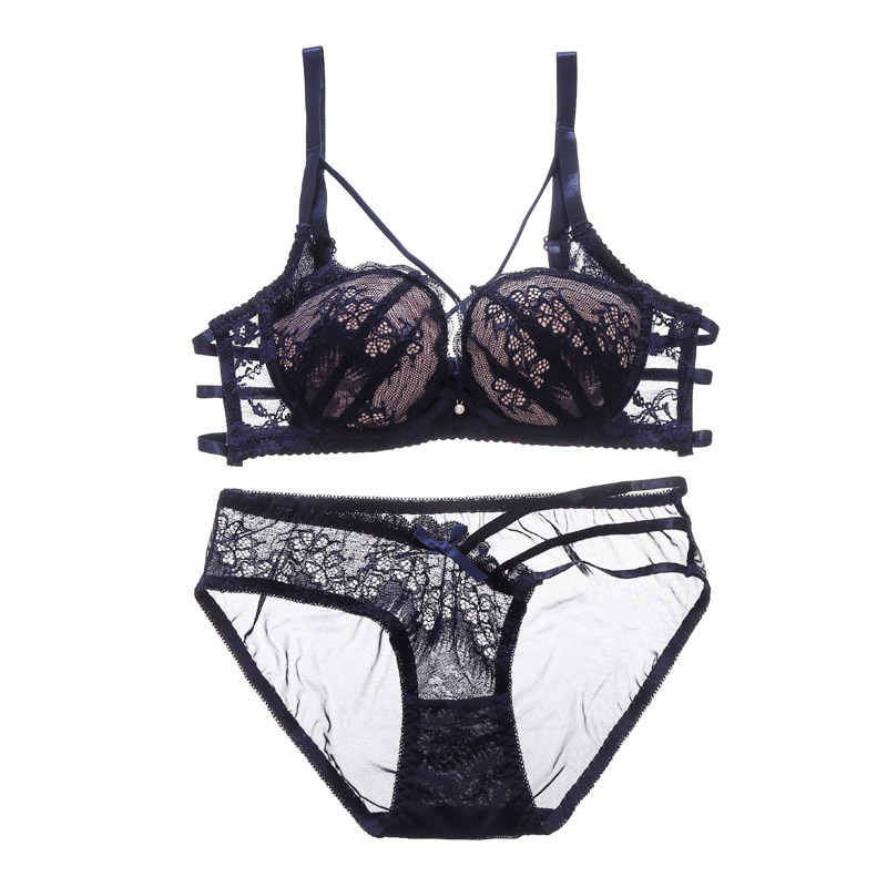 Title 4, European And American Lace Back Bra Suit