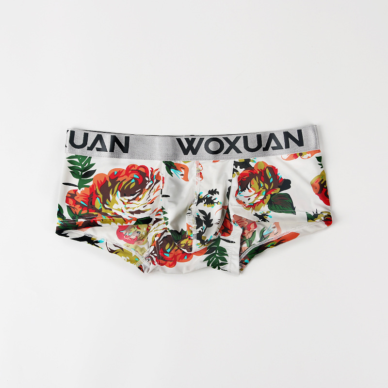 Men's Nylon Printed Striped Boxers - Image 3