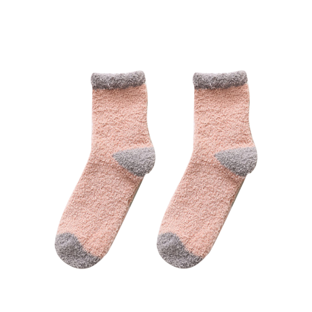 Title 7, Warm Thick Non-Slip Coral Fleece Socks