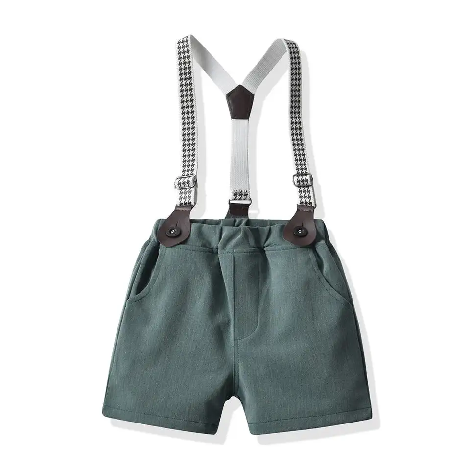 Boys' Fashion Casual Short-sleeved Backpack Pants Set