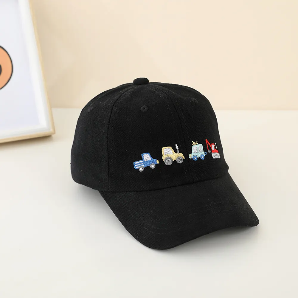 New Boys' Engineering Vehicle Embroidered Baseball Cap