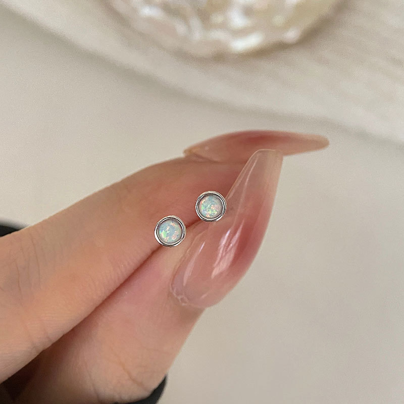 Geometric Ear Studs Female French Entry Lux