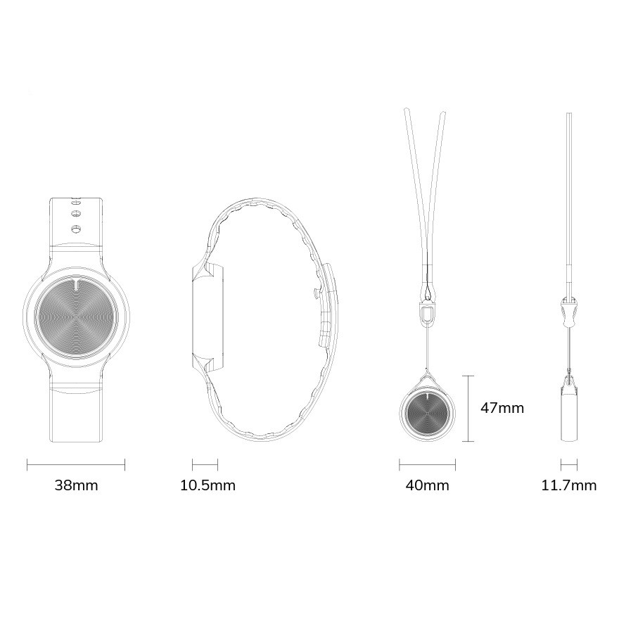 Emergency Call NFC Acceleration Sensor Bluetooth Positioning Bracelet - Image 2