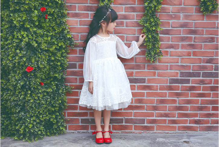 Fashion Girls' Solid Color High Heel Casual Leather Shoes