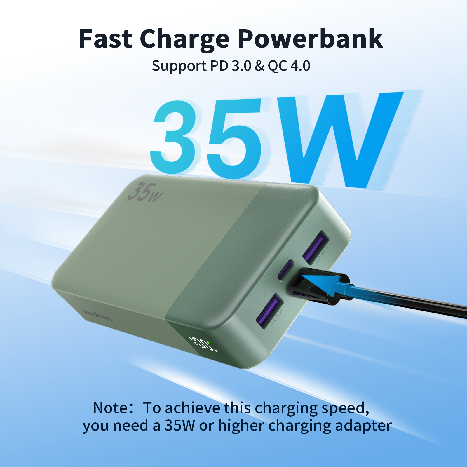 Australia Overseas Warehouse N OBIS 35W 20000mAh Type-C Fast Charging Portable Power Bank For Phone 3