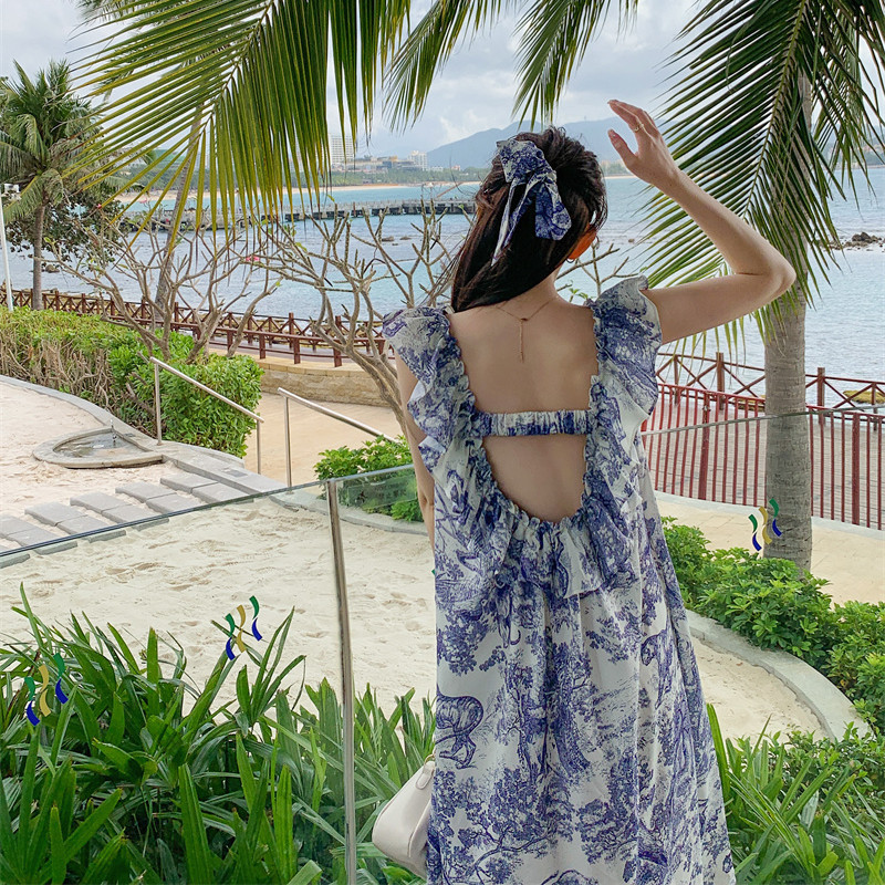 Ladies Spring And Summer New Backless Skirt