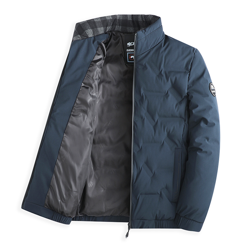 Papa Down Padded Jacket With Fluff Collar