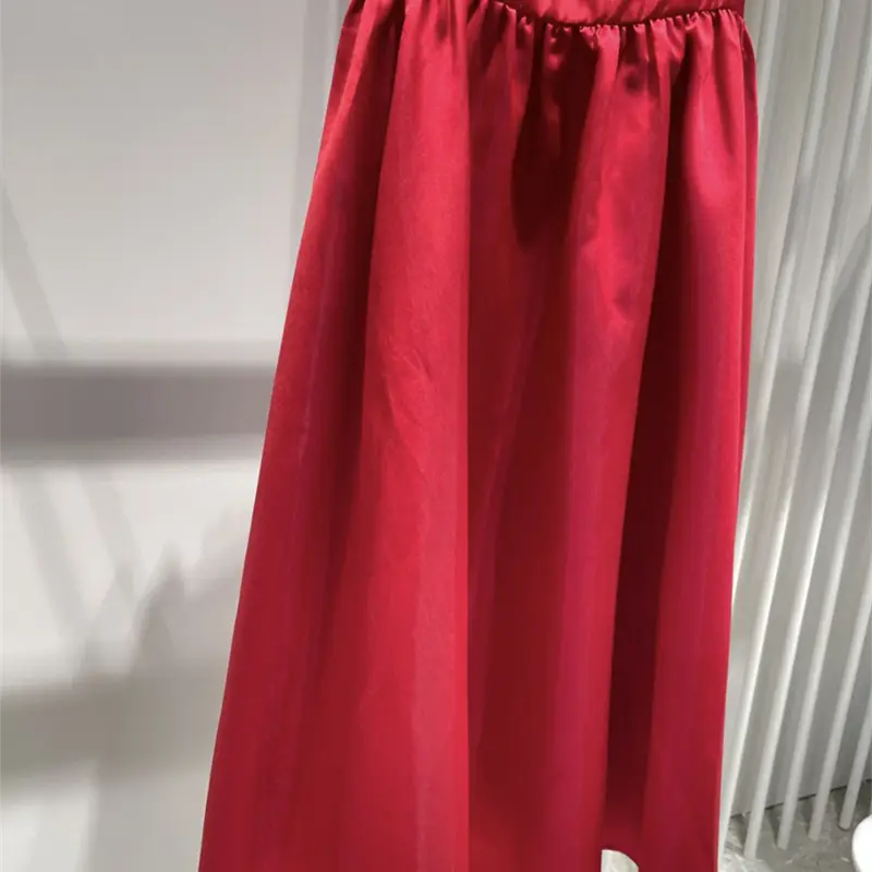 Women's Fashion Temperament Waist-skimming Solid Color Dress