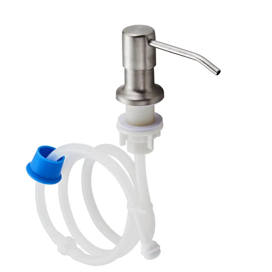 Sink Soap Dispenser Pump Head Extension Silicone Tube Bathroom Hand Washing