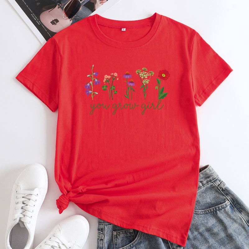 Title 8, Damesmode T-shirt met ronde hals en korte mouwe...