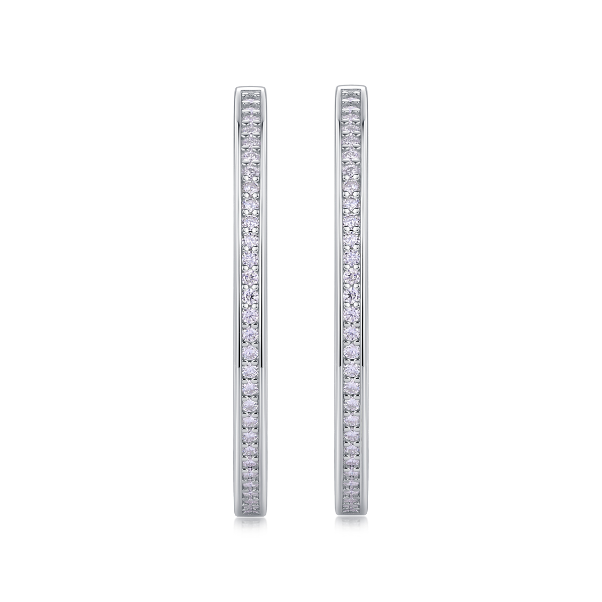 1Moon Sea - Fashionable And Luxurious Diamond Jewelry Set With Moissanite S925 Sterling Silver And Platinum-plated Stud Earrings Prohibit TikTok sales - Jewelry & Watches