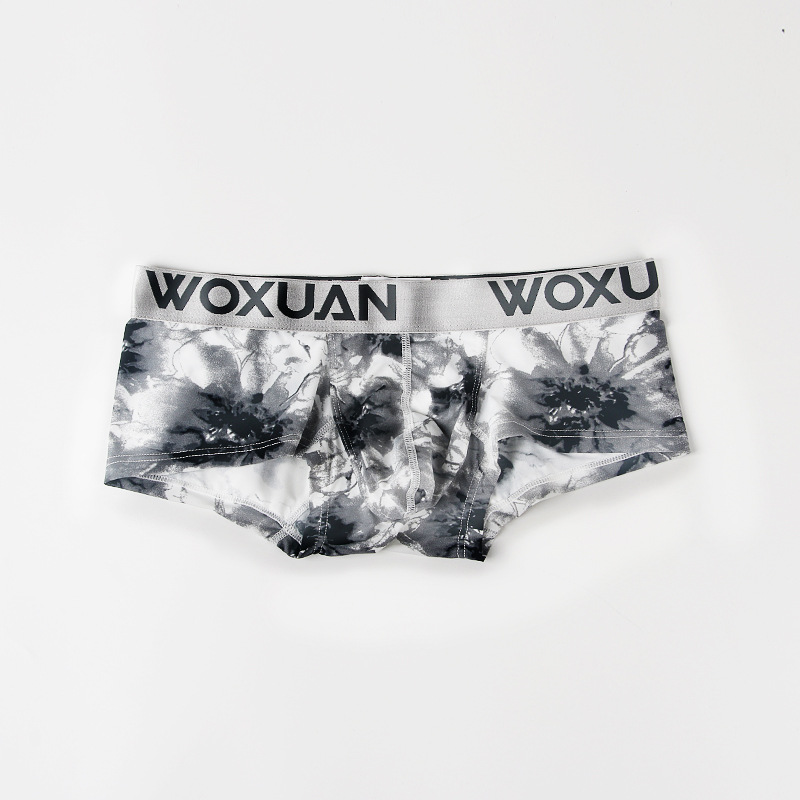 Men's Nylon Printed Striped Boxers - Image 8