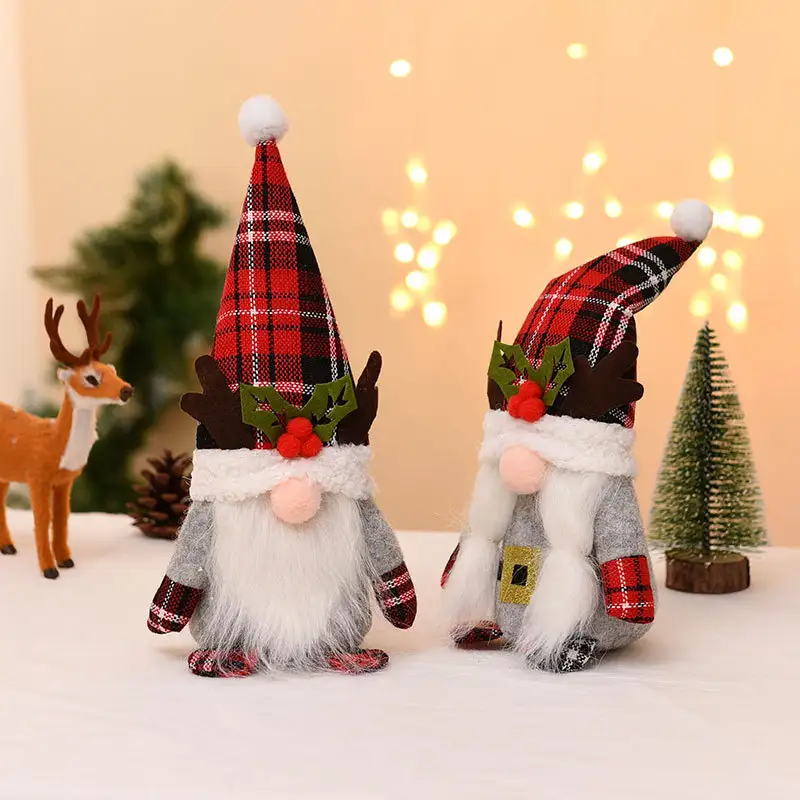 Christmas Antlers Plush Faceless Doll