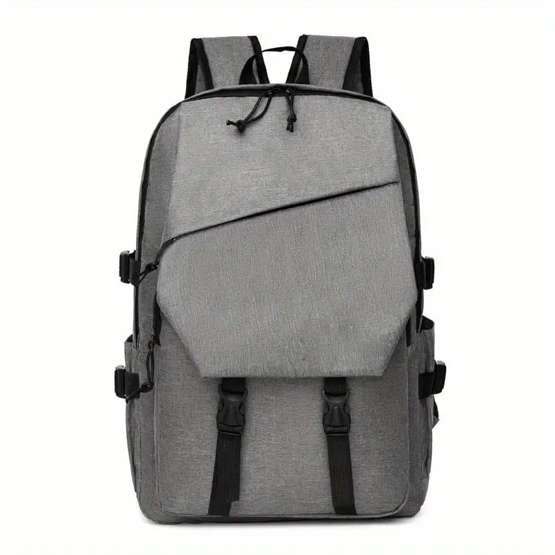 Grey Waterproof Laptop Backpack