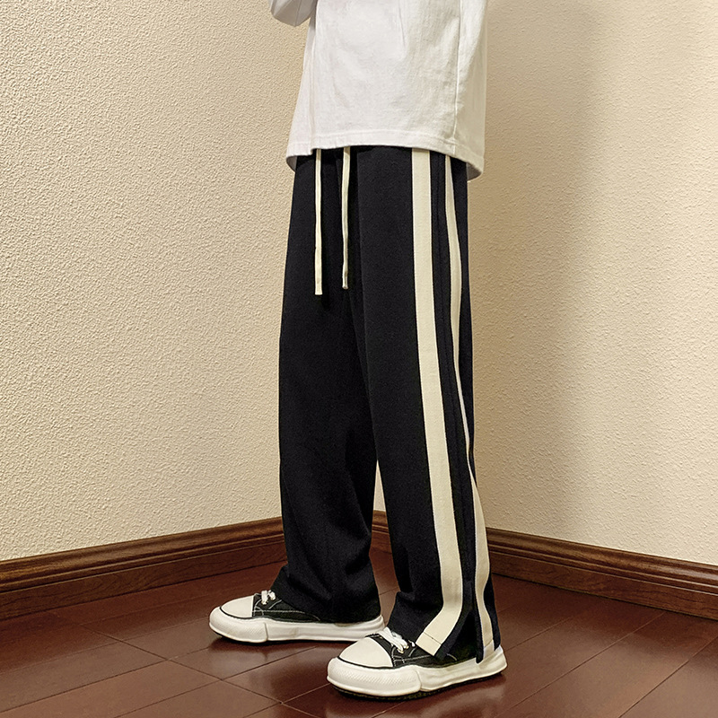 Men's Spring And Autumn Straight Leg Wide Leg Mop Pants