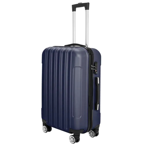 3-in-1 Multifunctional Large Capacity Traveling Storage Suitcase Luggage Set Navy Blue 5