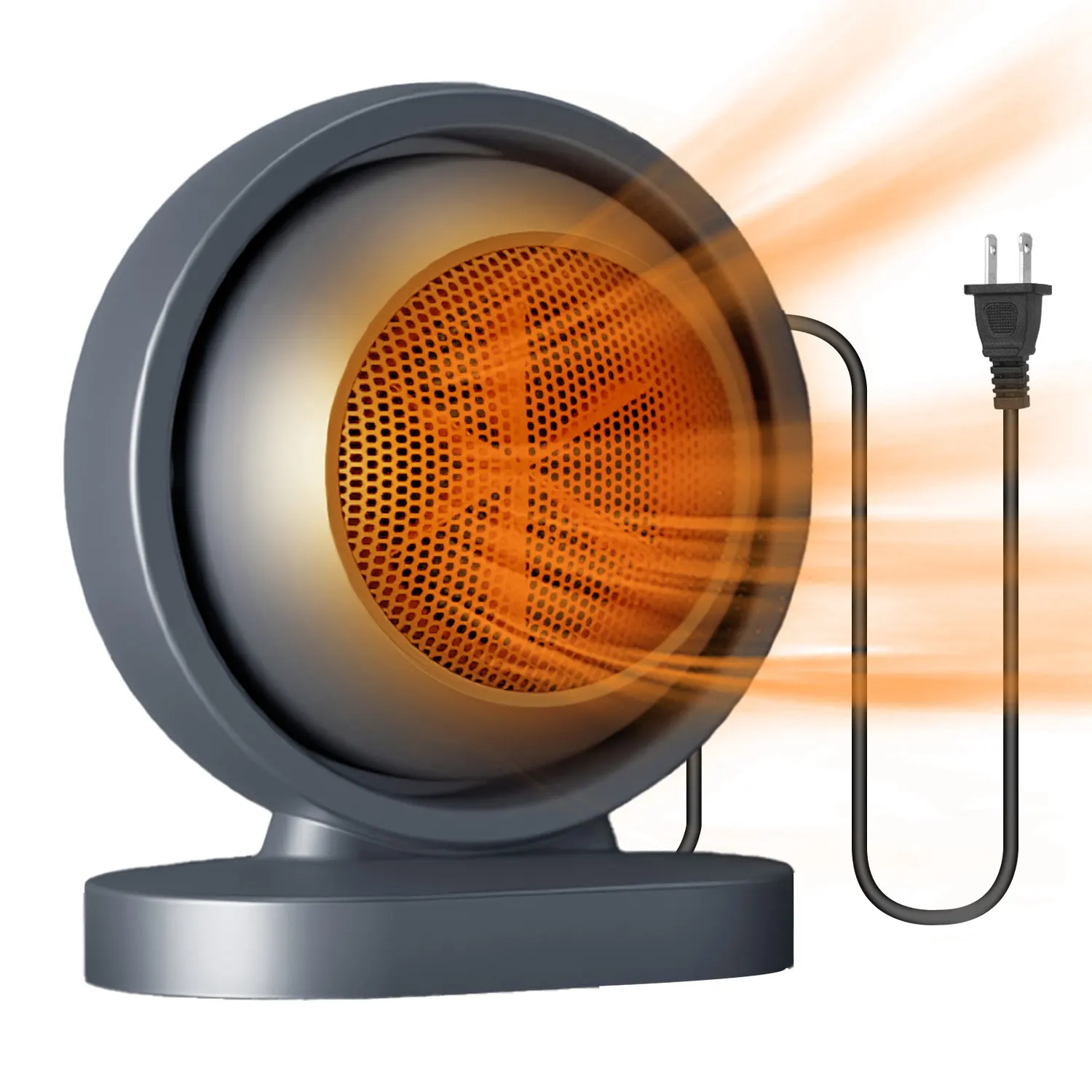 380W Space Heater With 30 Degree Tilting