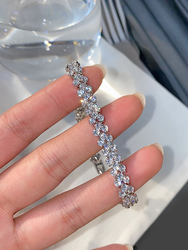 Fashion Full Diamond Light Luxury High-end Roman Bracelet