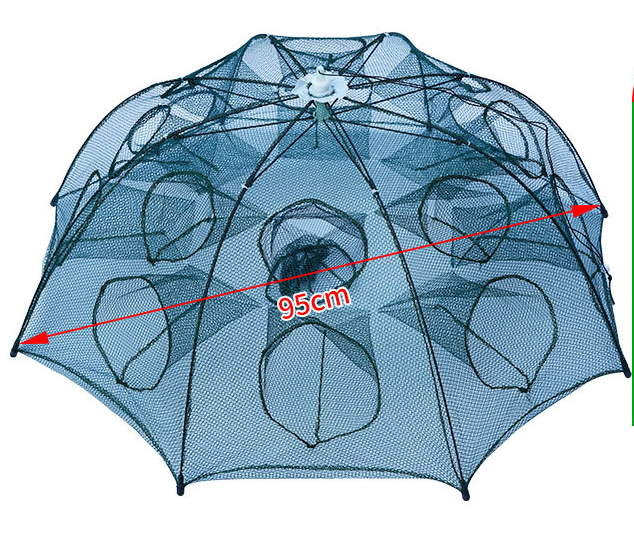 Strengthened 4-20 Holes Automatic Fishing Net Shrimp Cage Nylon Foldable Fish Trap Cast Net Cast Fold Crab Trap Fishing Network