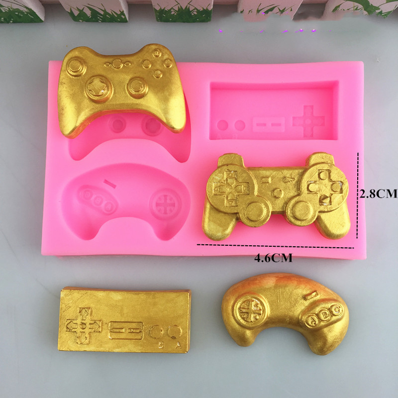 Game Handle Shape Silicone Mold Fondant Tool Cake Mold Chocolate Baking Mold
