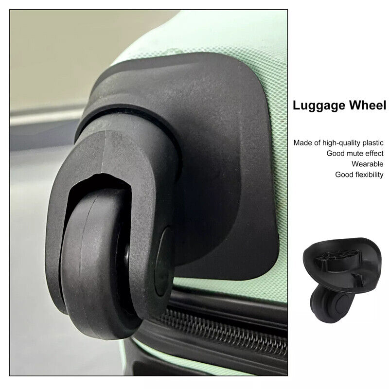 One Pair Plastic Replacement Luggage Wheels 360  Swivel Spare Caster Suitcase