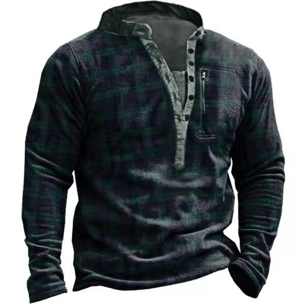 Fashion Casual 3D Digital Printing Men's Sweater