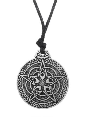 Creative Life Flower Tag Solomon Amulet Necklace